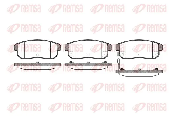 REMSA 0883.11 - Bremsbelagsatz, Scheibenbremse Sale