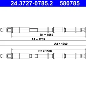 ATE 24.3727-0785.2 - Seilzug, Feststellbremse Angebot