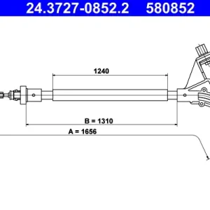 Preiswert ATE 24.3727-0852.2 - Seilzug, Feststellbremse