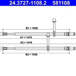 Bestseller ATE 24.3727-1108.2 - Seilzug, Feststellbremse