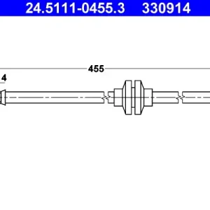 Expressversand ATE 24.5111-0455.3 - Bremsschlauch
