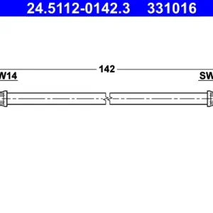 ATE 24.5112-0142.3 - Bremsschlauch Neu Im Sortiment
