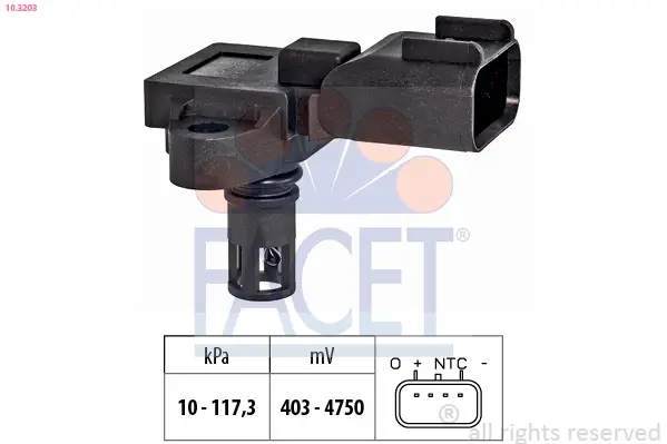 Direkt Vom Hersteller FACET 10.3203 - Luftdrucksensor, Höhenanpassung