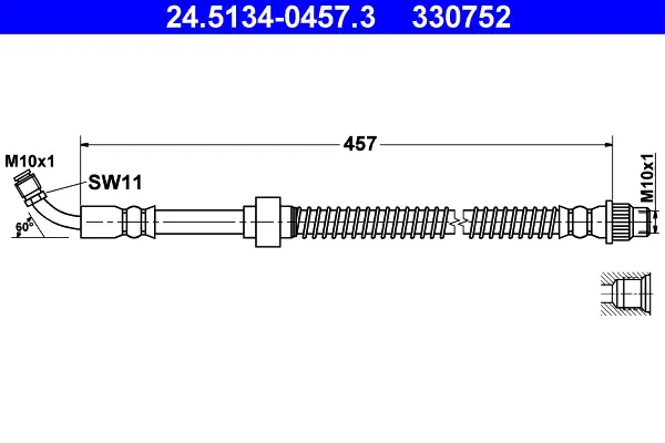 ATE 24.5134-0457.3 - Bremsschlauch Direktkauf