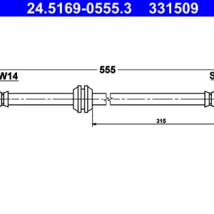 ATE 24.5169-0555.3 - Bremsschlauch Super-Preis