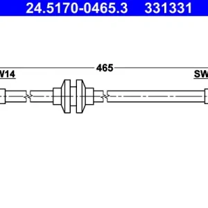 ATE 24.5170-0465.3 - Bremsschlauch Preiswert