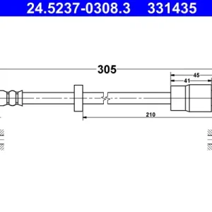 ATE 24.5237-0308.3 - Bremsschlauch Mega-Angebot