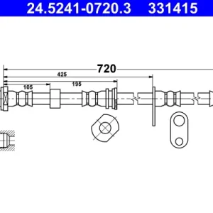 ATE 24.5241-0720.3 - Bremsschlauch Mega-Angebot
