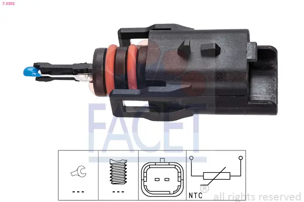 FACET 7.3392 - Sensor, Kraftstofftemperatur Markenware