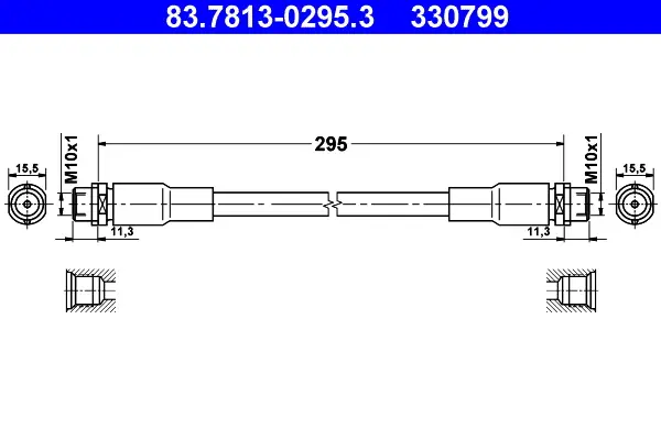 ATE 83.7813-0295.3 - Bremsschlauch Sonderangebot