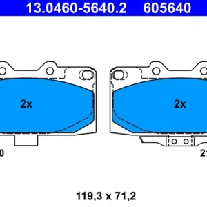 ATE 13.0460-5640.2 - Bremsbelagsatz, Scheibenbremse Markenware