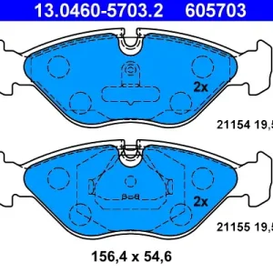 Schneller Versand ATE 13.0460-5703.2 - Bremsbelagsatz, Scheibenbremse