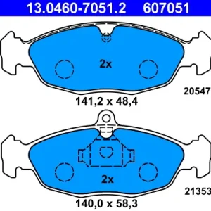 ATE 13.0460-7051.2 - Bremsbelagsatz, Scheibenbremse Sale