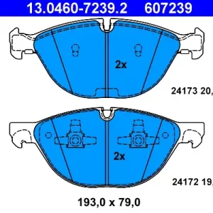 ATE 13.0460-7239.2 - Bremsbelagsatz, Scheibenbremse Knallerangebot
