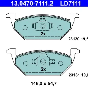 ATE 13.0470-7111.2 - Bremsbelagsatz, Scheibenbremse - ATE Ceramic Heißes Angebot