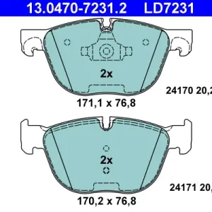 ATE 13.0470-7231.2 - Bremsbelagsatz, Scheibenbremse - ATE Ceramic Saisonangebot