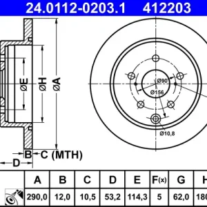 ATE 24.0112-0203.1 - Bremsscheibe Must-Have