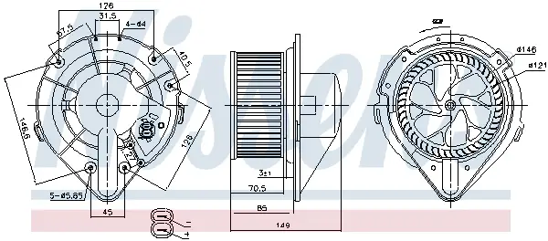 Kracherpreis NISSENS 87064 - Innenraumgebläse