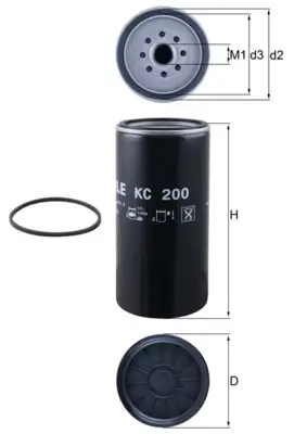 Top-Angebot MAHLE KC 200 - Kraftstofffilter