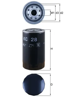 MAHLE KC 28 - Kraftstofffilter Preiswert