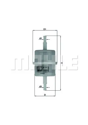 MAHLE KL 63 OF - Kraftstofffilter Super-Preis