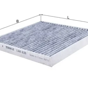 Zertifiziert MAHLE LAK 636 - Filter, Innenraumluft