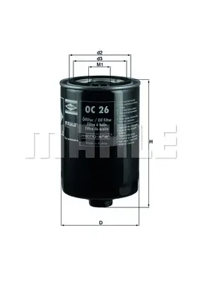 MAHLE OC 26 - Ölfilter Solange Der Vorrat Reicht