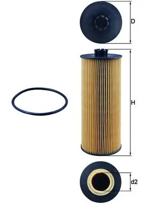 MAHLE OX 155D - Ölfilter Versand Am Gleichen Tag