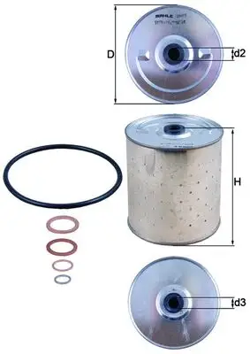 Preiswert MAHLE OX 85D - Ölfilter