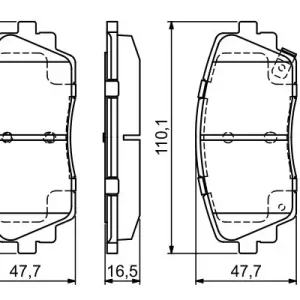 BOSCH 0 986 494 688 - Bremsbelagsatz, Scheibenbremse Ausverkauf