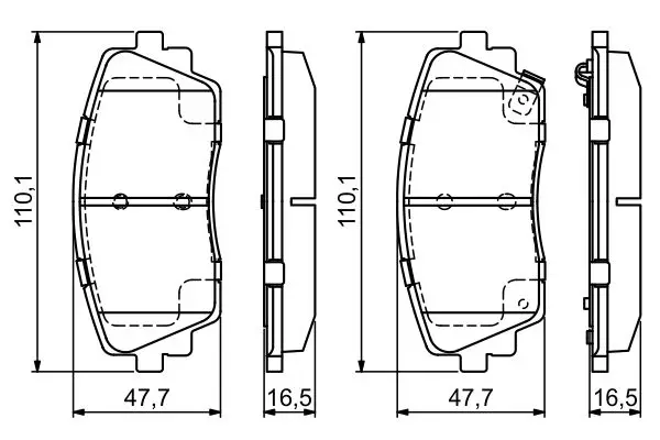 BOSCH 0 986 494 688 - Bremsbelagsatz, Scheibenbremse Ausverkauf