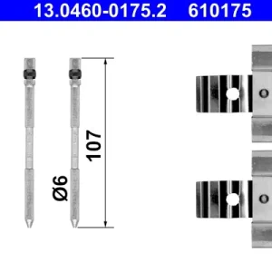 Schnäppchen ATE 13.0460-0175.2 - Zubehörsatz, Scheibenbremsbelag