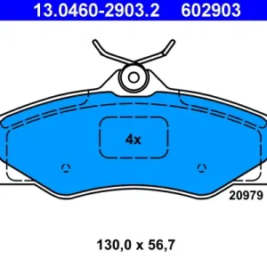 Preiswert ATE 13.0460-2903.2 - Bremsbelagsatz, Scheibenbremse