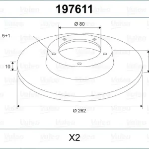Heißes Angebot VALEO 197611 - Bremsscheibe