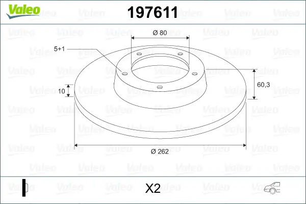 Heißes Angebot VALEO 197611 - Bremsscheibe