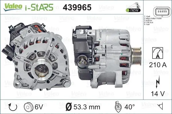Rabatt VALEO 439965 - Startergenerator - VALEO ORIGINS NEW STOP&START OE TECHNOLOGY