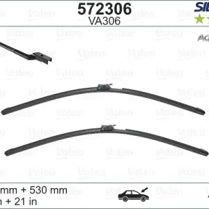 Schnäppchen VALEO VA306 Scheibenwischer 572306 - SILENCIO AQUABLADE SET600mm / 530mm