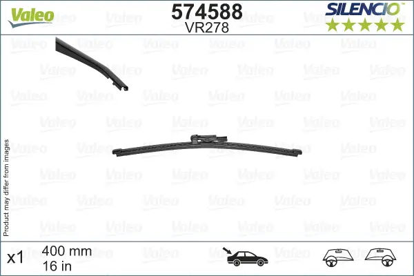 VALEO VR278 Scheibenwischer 574588 - SILENCIO REAR Nur Heute