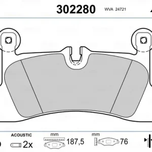 Angebot VALEO 302280 - Bremsbelagsatz, Scheibenbremse - FIRST