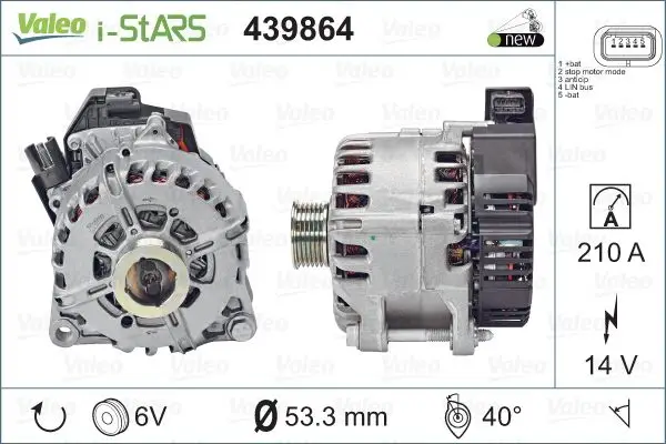 Beliebt VALEO 439864 - Startergenerator - VALEO ORIGINS NEW STOP&START OE TECHNOLOGY