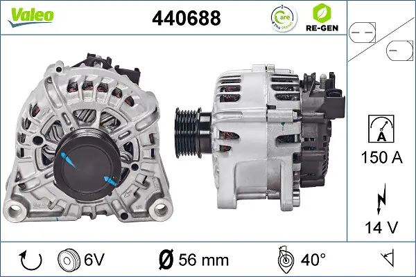 VALEO 440688 - Generator - VALEO RE-GEN REMANUFACTURED Ausverkauf