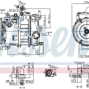 Versand Am Gleichen Tag NISSENS 890880 - Kompressor, Klimaanlage - ** FIRST FIT **