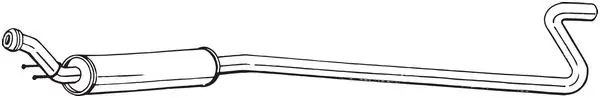 BOSAL 285-469 - Mittelschalldämpfer Preisknaller