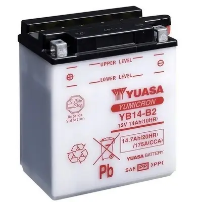 Letzte Chance YUASA YB14-B2 - Starterbatterie - YuMicron 15Ah 175 A 12 V