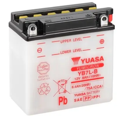 YUASA YB7L-B - Starterbatterie - YuMicron 8Ah 75 A 12 V Top-Preis