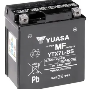 Schneller Versand YUASA YTX7L-BS - Starterbatterie - Maintenance Free 6Ah 100 A 12 V