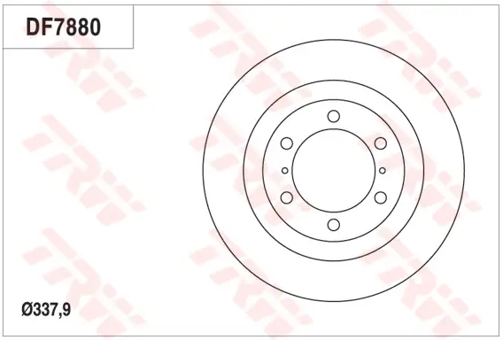 TRW DF7880S - Bremsscheibe - TRW SINGLE Begrenztes Angebot