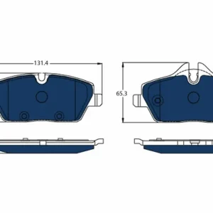 TRW GDB2038BTE - Bremsbelagsatz, Scheibenbremse - ELECTRIC BLUE Kracherpreis