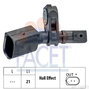 Neu FACET 21.0011 - Sensor, Raddrehzahl