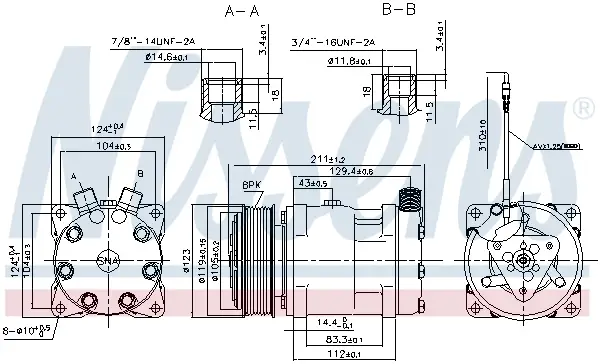 NISSENS 89632 - Kompressor, Klimaanlage - ** FIRST FIT ** Kracherpreis